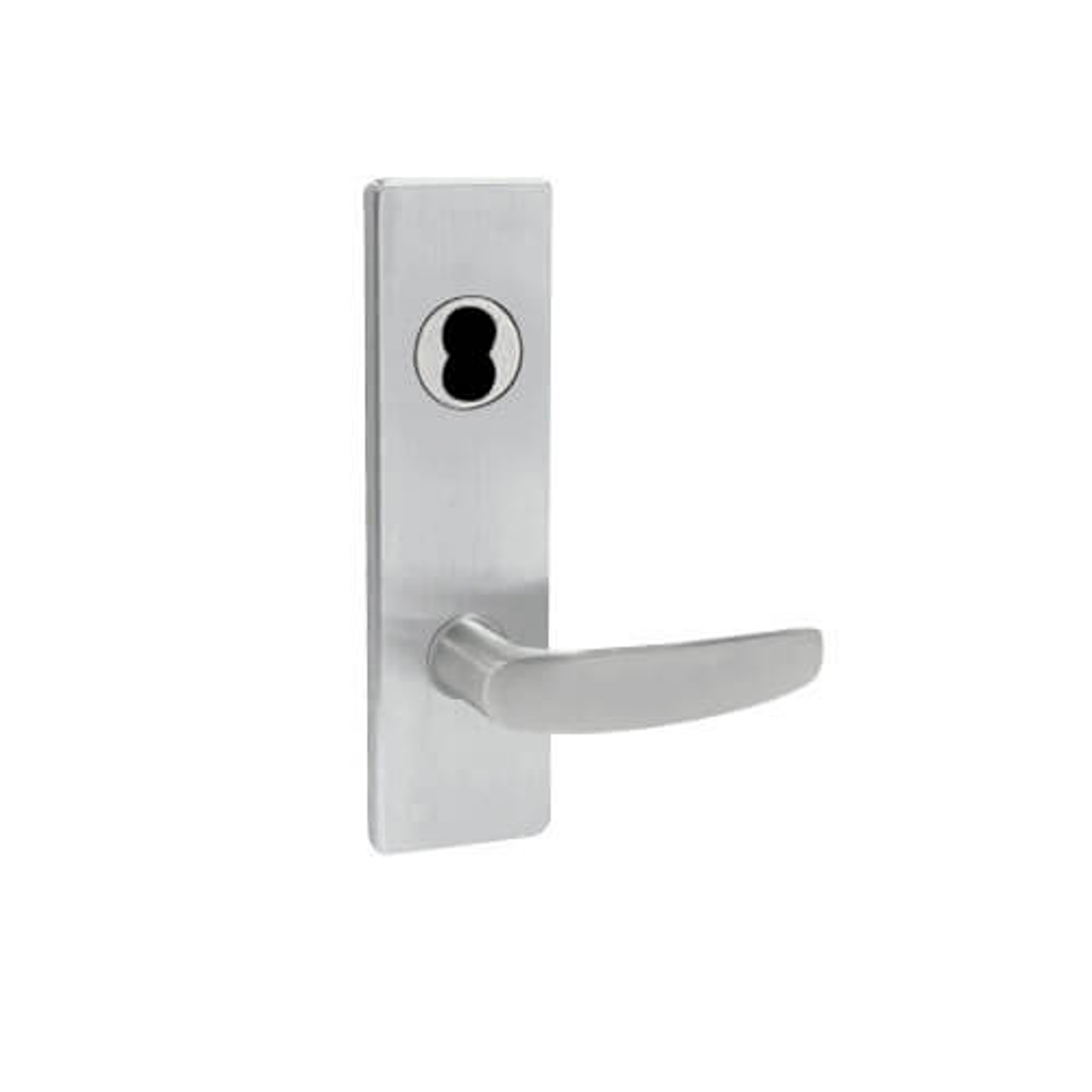 MA451BD-AN-630 Falcon Mortise Locks MA Series Hotel AN Lever with Escutcheon Style in Satin Stainless Finish