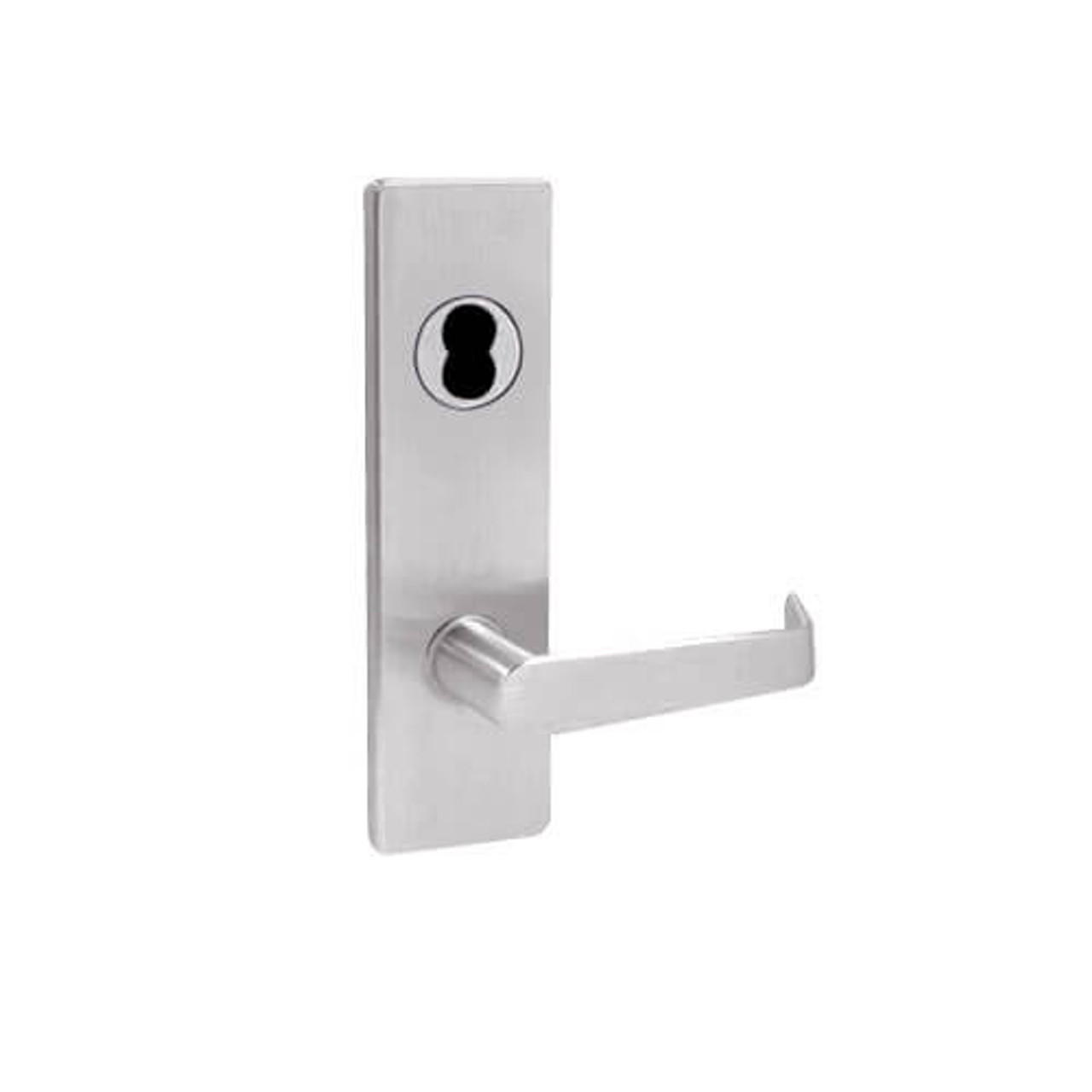 MA531BD-DN-630 Falcon Mortise Locks MA Series Apartment Corridor DN Lever with Escutcheon Style in Satin Stainless Finish