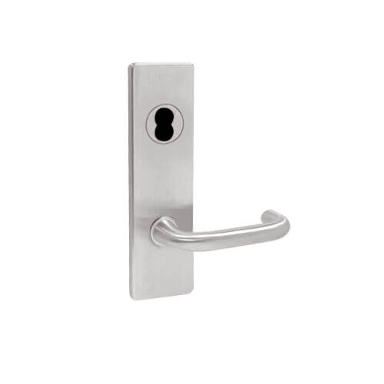 MA581BD-SN-630 Falcon Mortise Locks MA Series Storeroom SN Lever with Escutcheon Style in Satin Stainless Finish