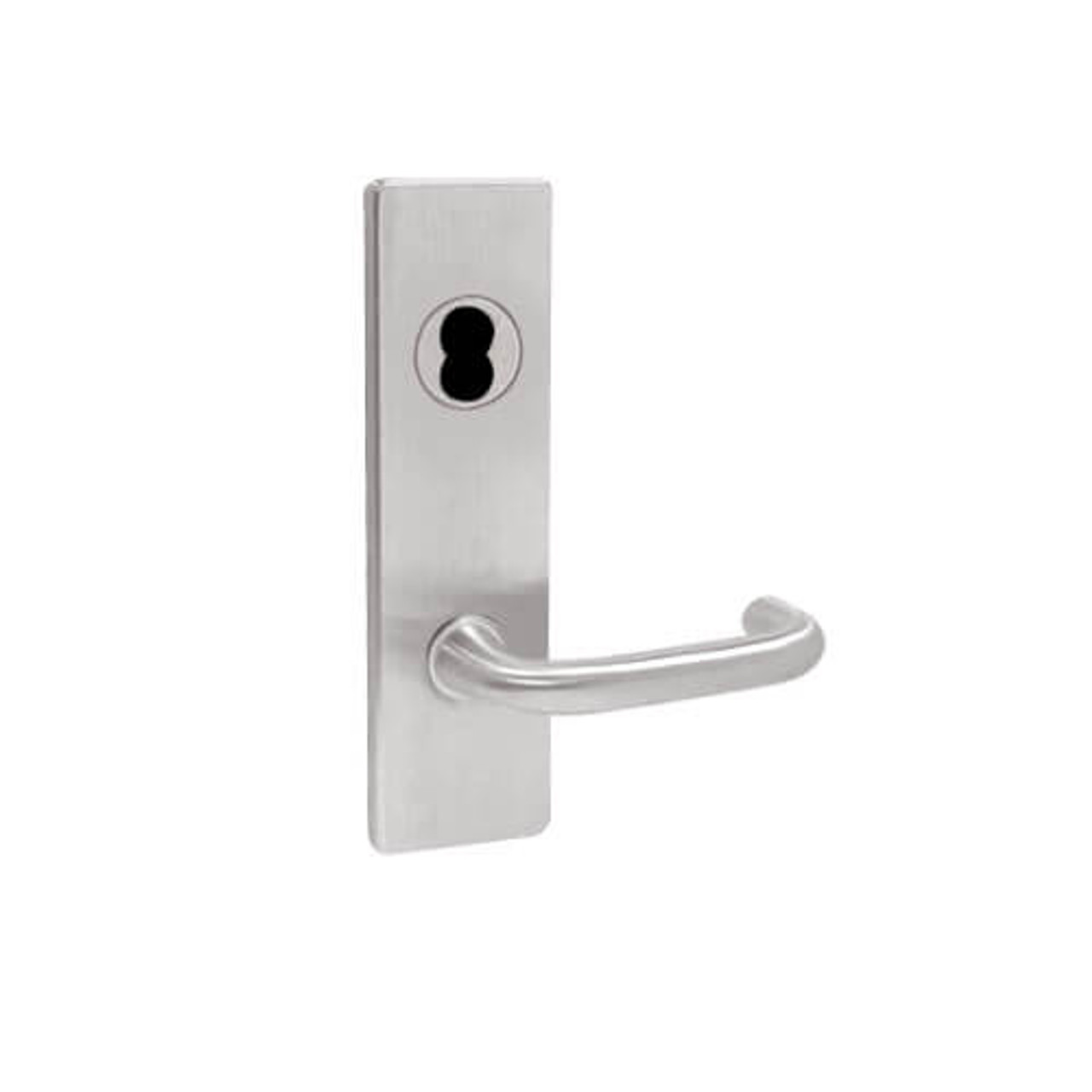 MA371BD-SN-630 Falcon Mortise Locks MA Series Store Door SN Lever with Escutcheon Style in Satin Stainless Finish