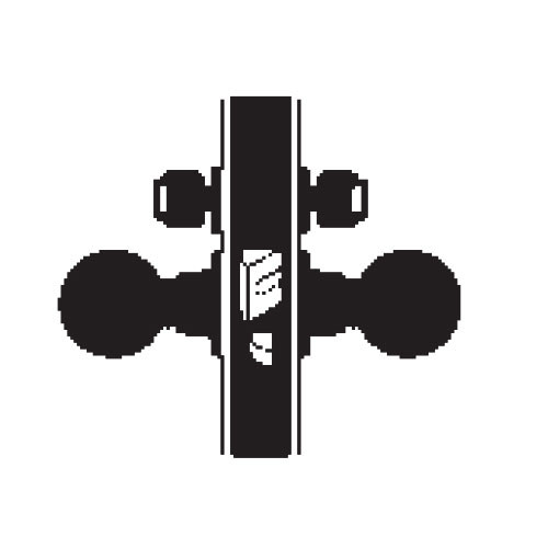 MA381BD-SN-605 Falcon Mortise Locks MA Series Apartment/Exit SN Lever with Escutcheon Style Prepped for SFIC in Bright Brass