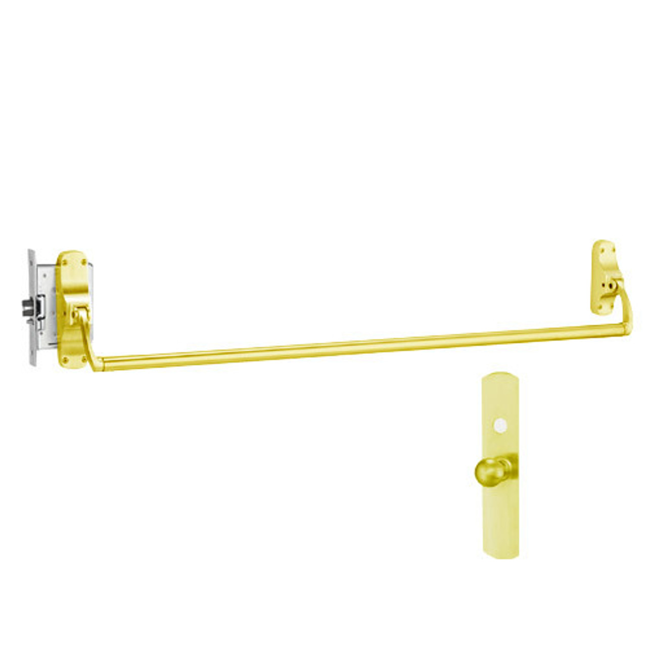 8875K-US3-RHR Von Duprin Exit Device in Bright Brass