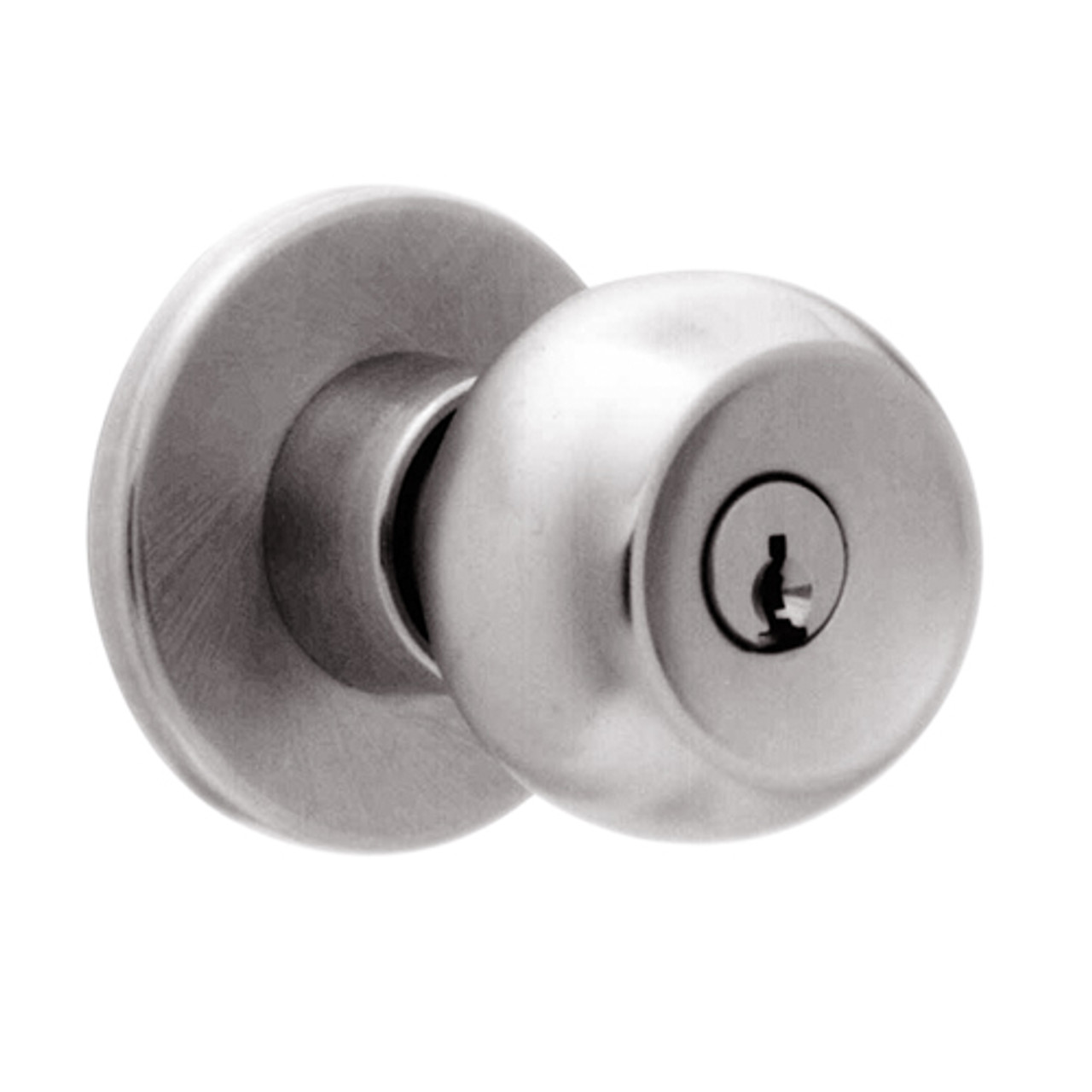 X511PD-TG-630 Falcon X Series Cylindrical Entry/Office Lock with Troy-Gala Knob Style in Satin Stainless Finish