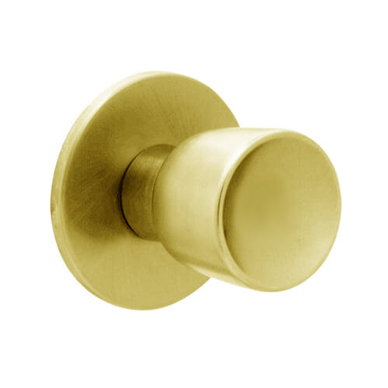 X12-EY-605 Falcon X Series Cylindrical Single Dummy Trim with Elite-York Knob Style in Bright Brass Finish