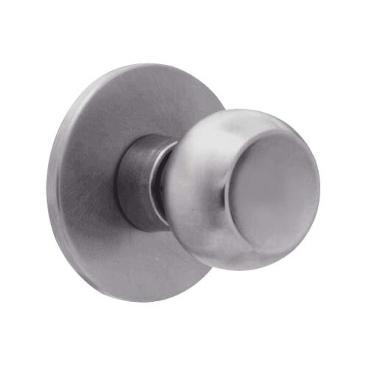 X101S-TY-630 Falcon X Series Cylindrical Passage Lock with Troy-York Knob Style in Satin Stainless Finish