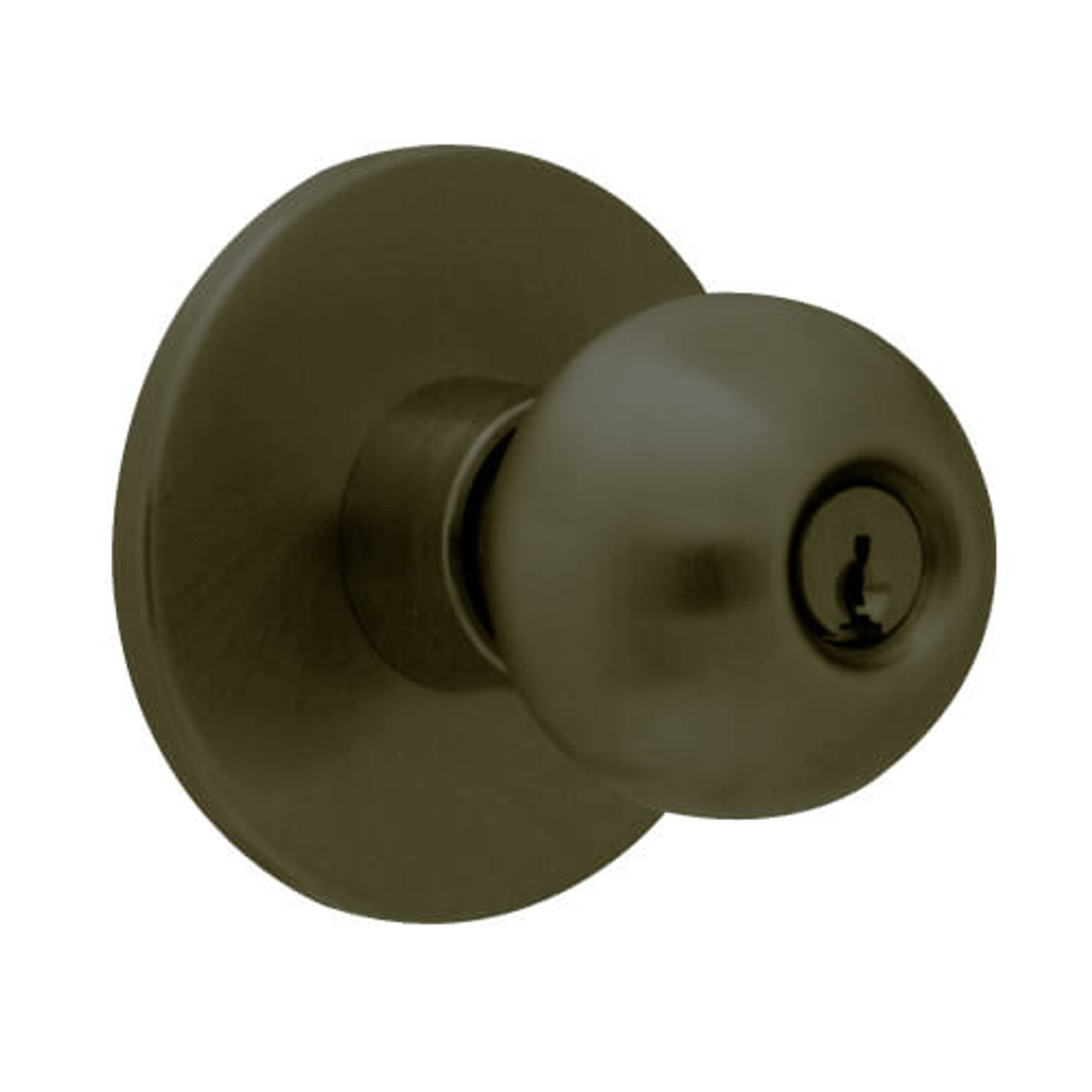 X501PD-HY-613 Falcon X Series Cylindrical Entry Lock with Hana-York Knob Style in Oil Rubbed Bronze Finish