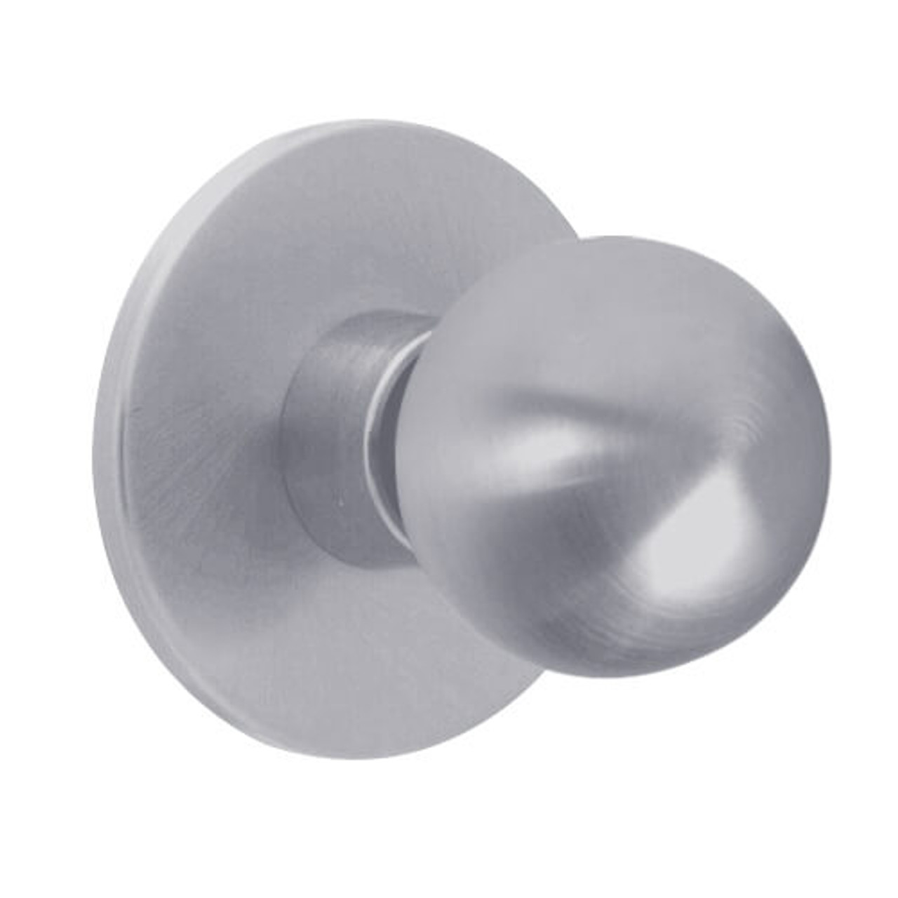 X12-HY-626 Falcon X Series Cylindrical Single Dummy Trim with Hana-York Knob Style in Satin Chrome Finish