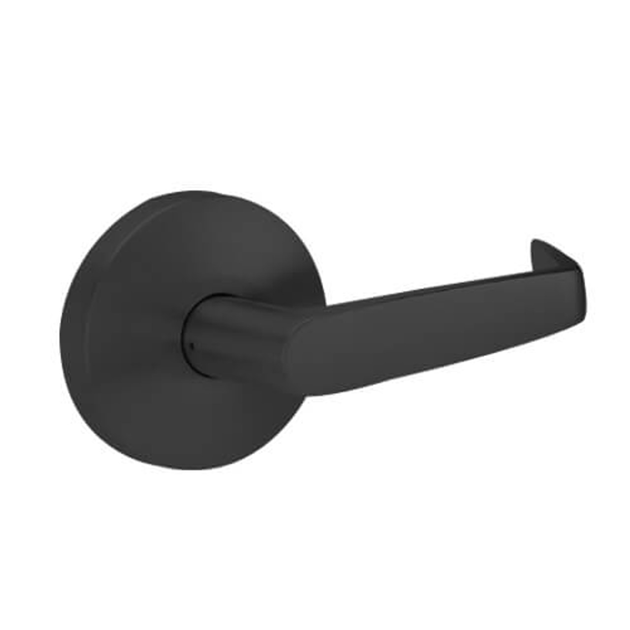 W12-D-622 Falcon W Series Cylindrical Half Dummy with Dane Lever Style in Matte Black Finish