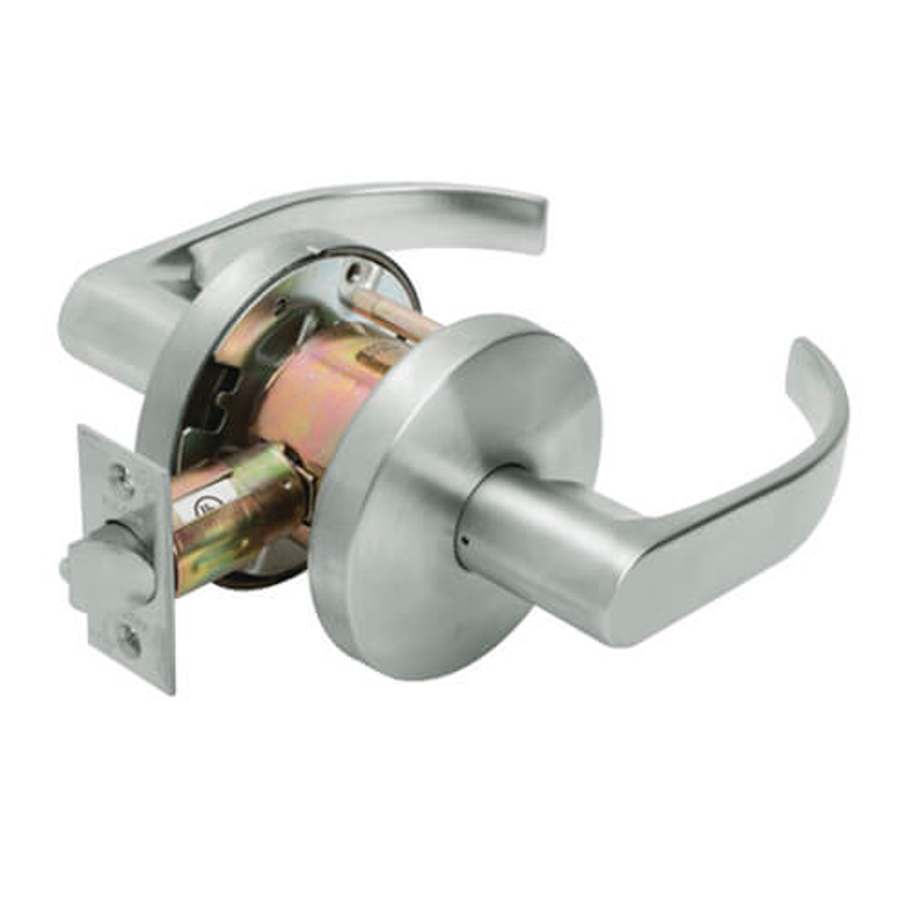 W201D-Q-619 Falcon W Series Cylindrical Patio Lock with Quantum Lever Style in Satin Nickel Finish