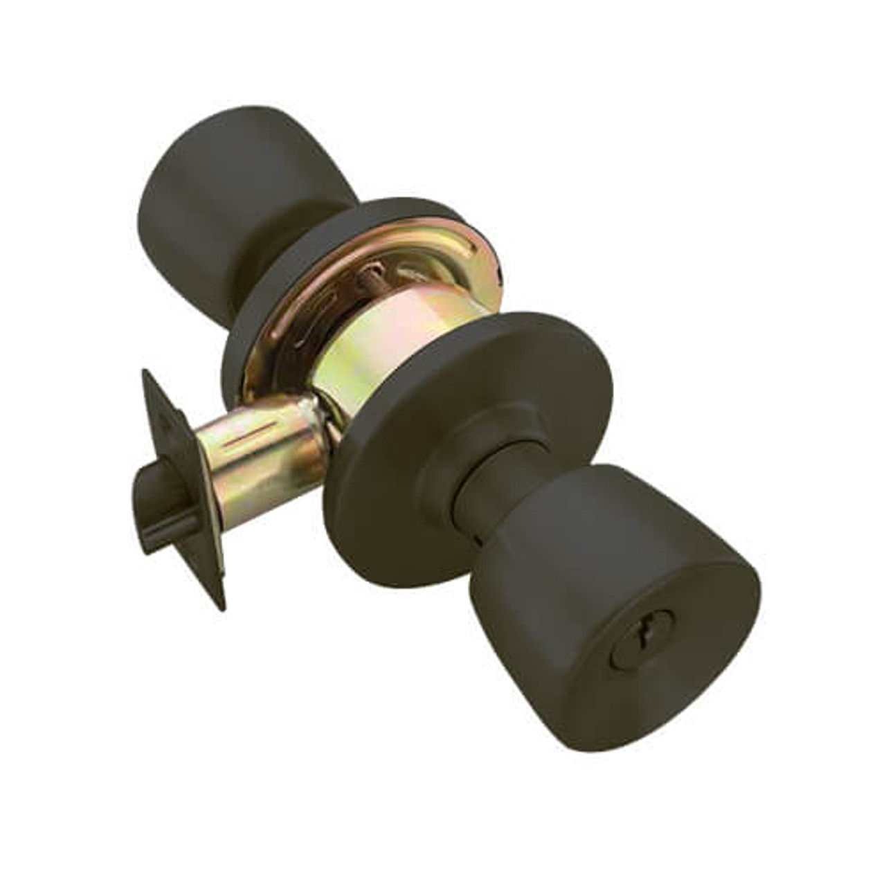 W561PD-E-613 Falcon W Series Cylindrical Classroom Lock with Elite Knob Style in Oil Rubbed Bronze Finish