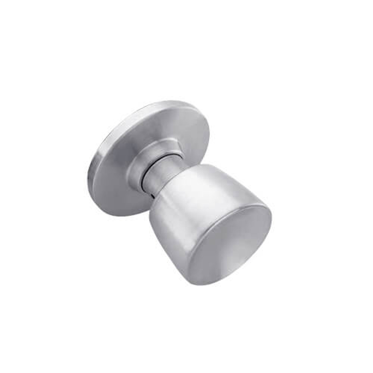 W12-E-626 Falcon W Series Cylindrical Half Dummy with Elite Knob Style in Satin Chrome Finish