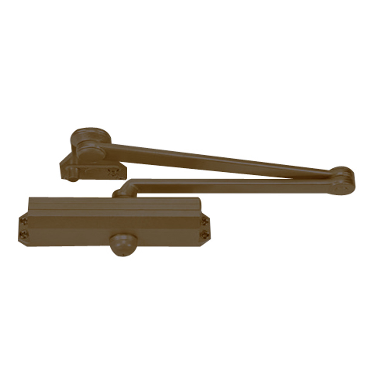 CPS1601-690 Norton 1600 Series Non Hold Open Adjustable Door Closer with CloserPlus Spring Arm in Statuary Bronze Finish