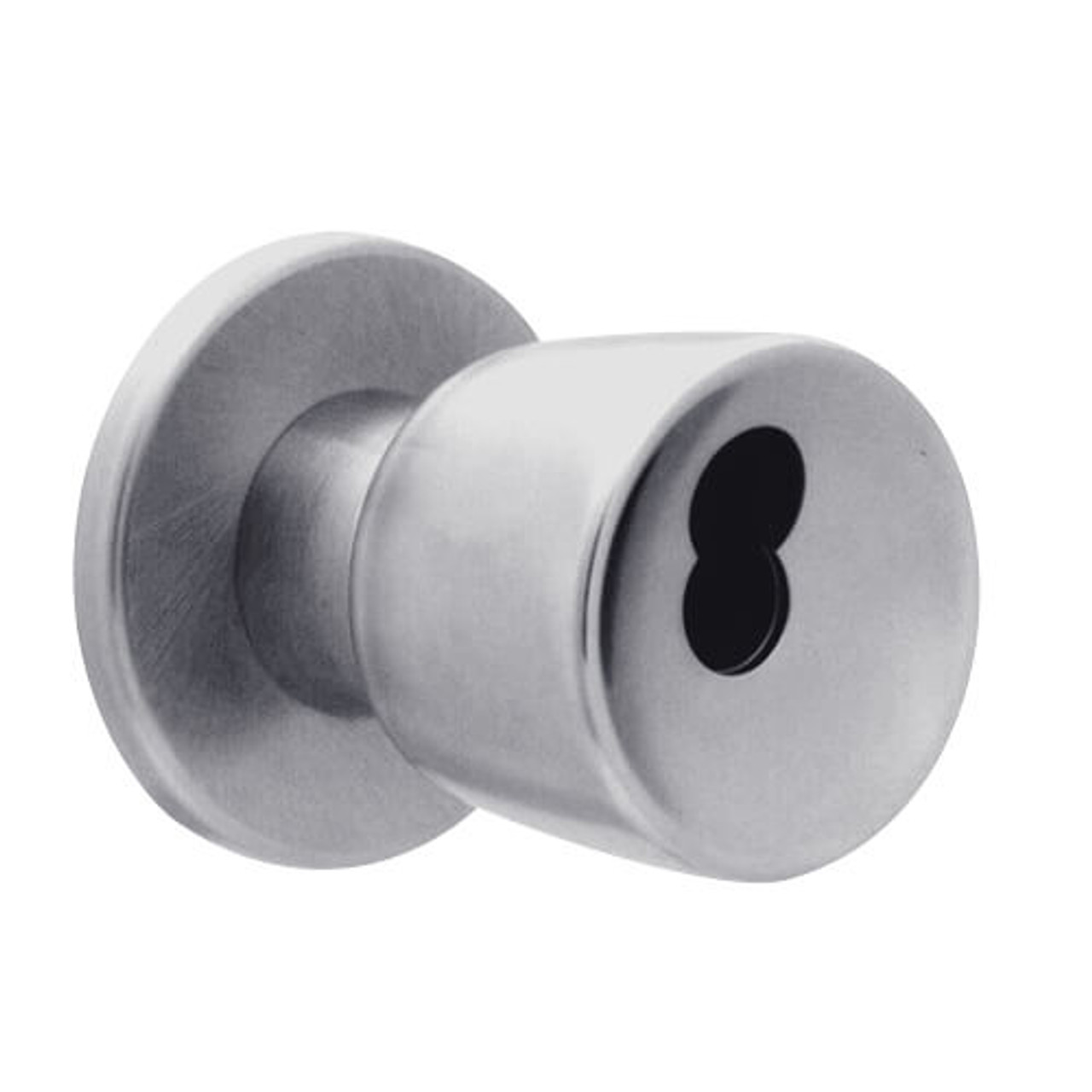 X511BD-EG-626 Falcon X Series Cylindrical Entry/Office Lock with Elite-Gala Knob Style in Satin Chrome Finish