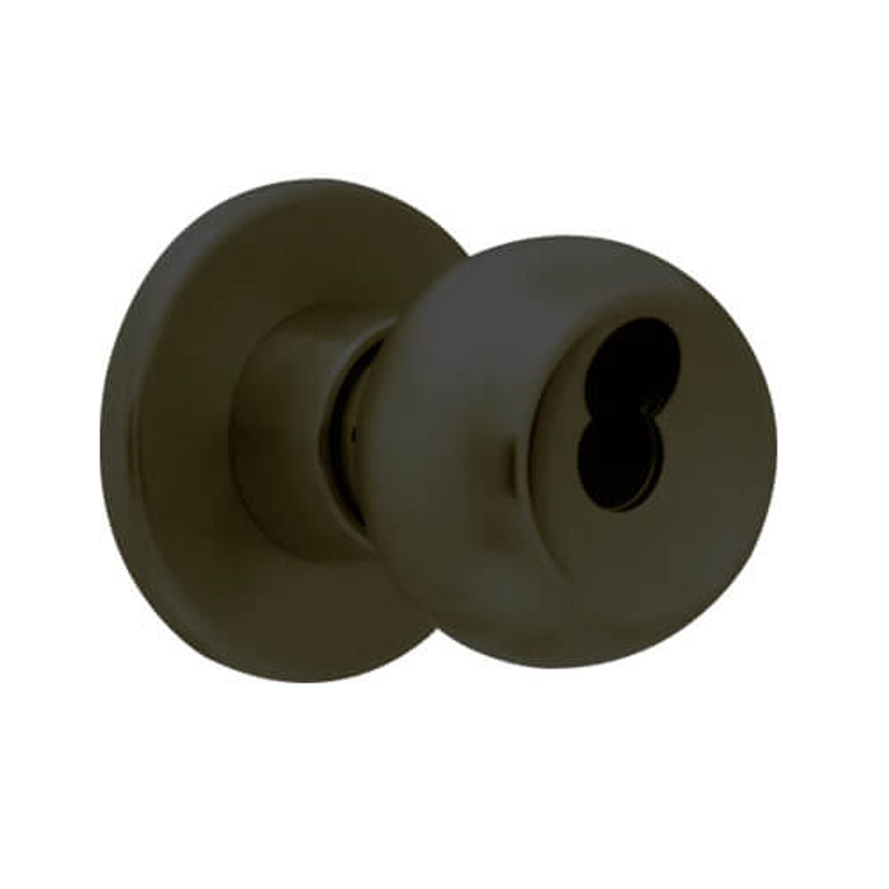 X571BD-TG-613 Falcon X Series Cylindrical Dormitory Lock with Troy-Gala Knob Style in Oil Rubbed Bronze Finish