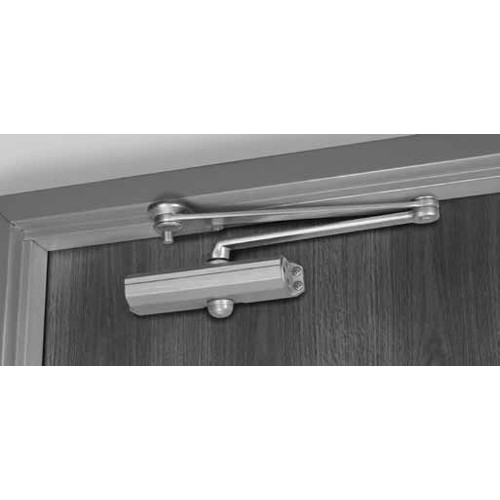 CLP1601T-696 Norton 1600 Series Hold Open Adjustable Door Closer with CloserPlus Arm in Satin Brass Painted