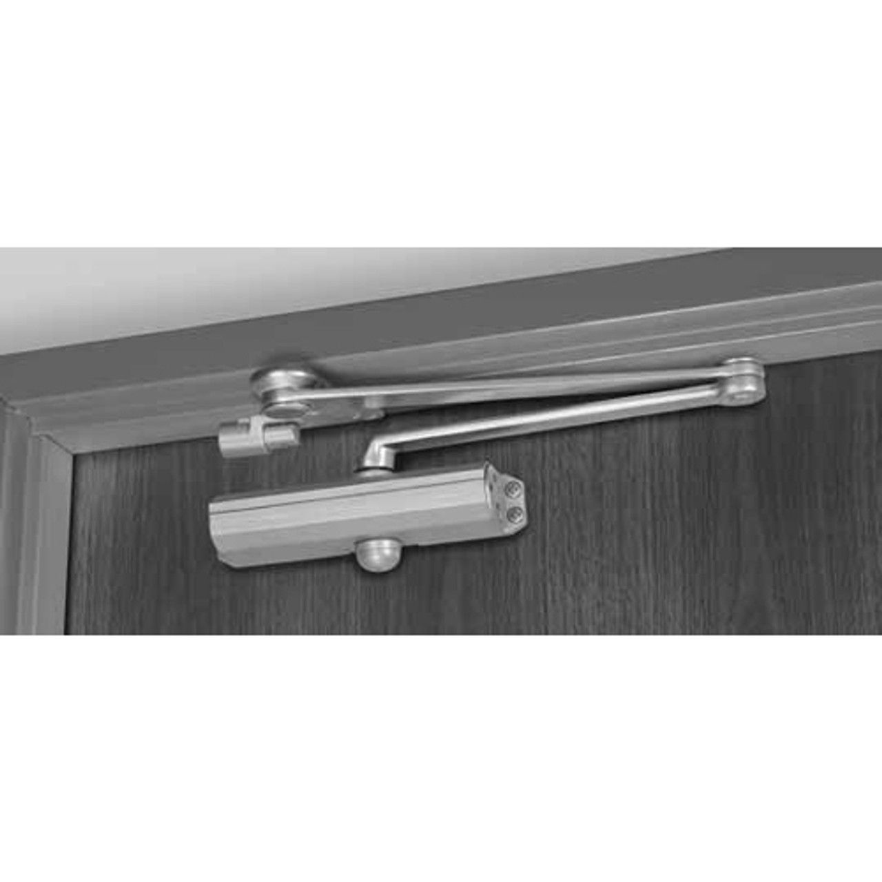 CPS1601T-693 Norton 1600 Series Hold Open Adjustable Door Closer with CloserPlus Spring Arm in Black