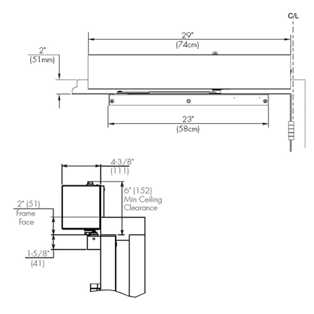 5710-RF1-689 Norton 5700 Series Pull Side Closer Sizes 1-6 Low Energy Power Operator with Radio Frequency in Aluminum