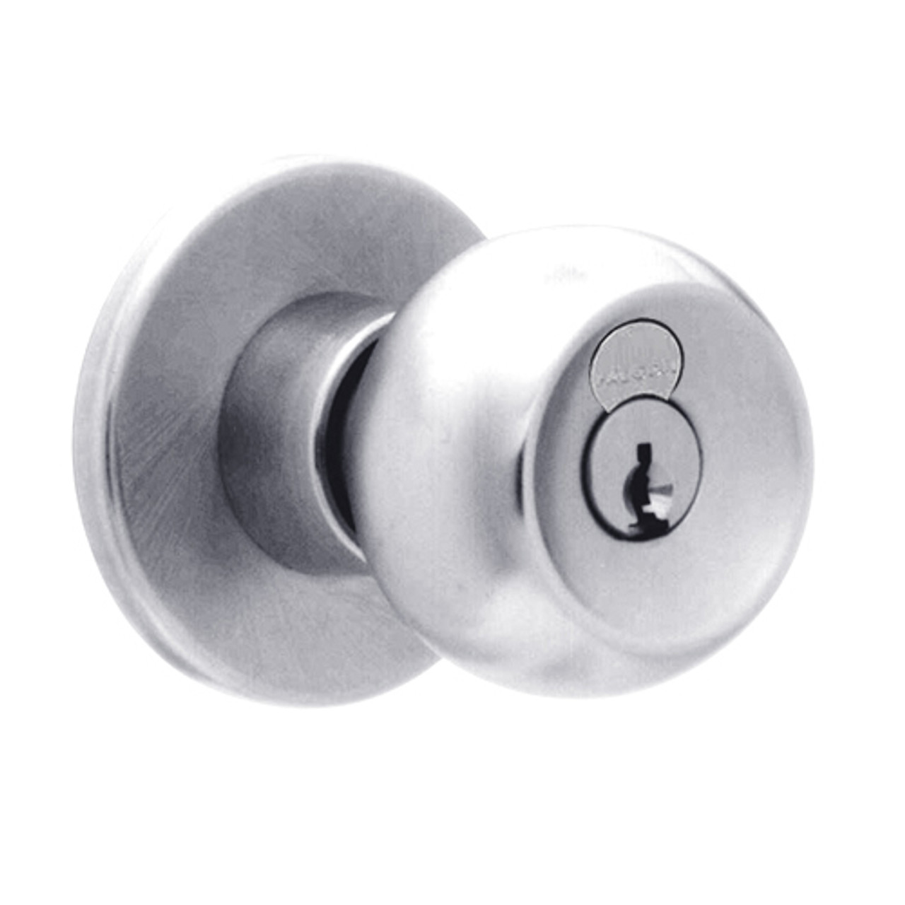 X571GD-TG-625 Falcon X Series Cylindrical Dormitory Lock with Troy-Gala Knob Style in Bright Chrome Finish