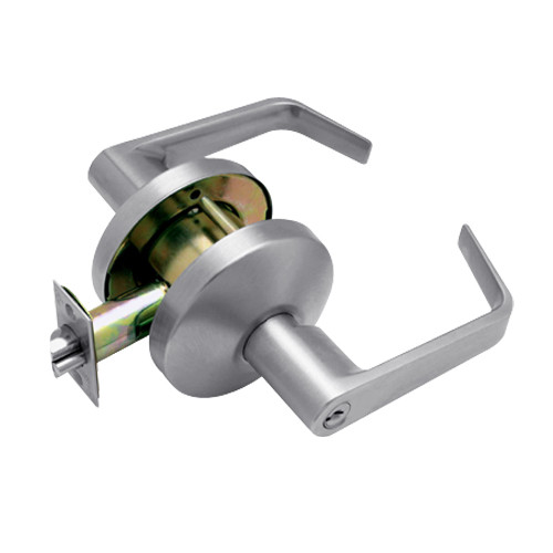 B501PD-D-626 Falcon B Series Single Cylinder Entry Lock with Dane Lever Style in Satin Chrome Finish