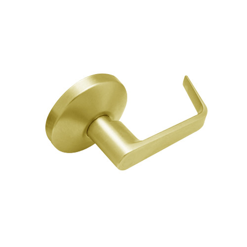 B12-D-605 Falcon B Series Non-Keyed Half Dummy Cylinder with Dane Lever Style in Bright Brass Finish