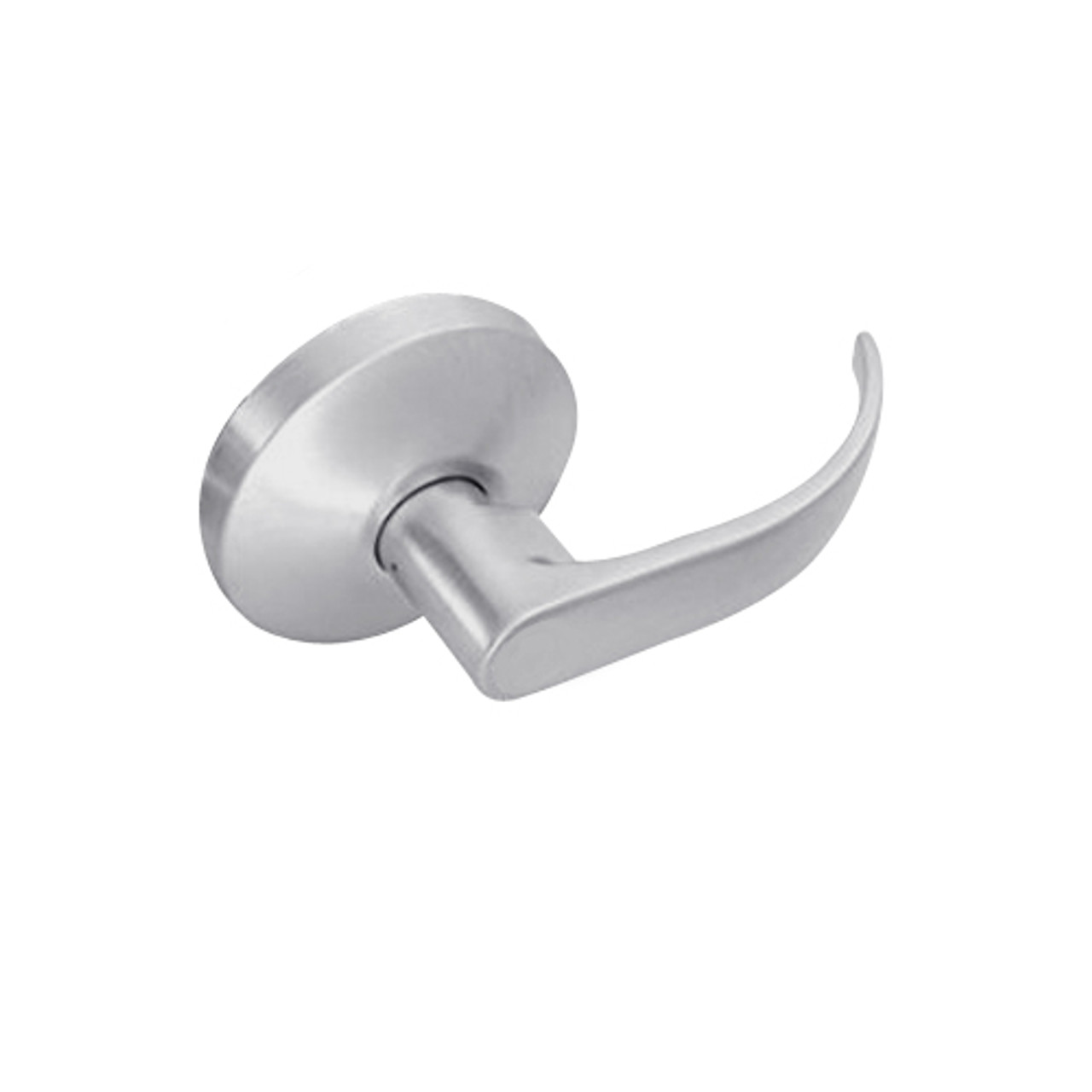 B12-Q-626 Falcon B Series Non-Keyed Half Dummy Cylinder with Quantum Lever Style in Satin Chrome Finish