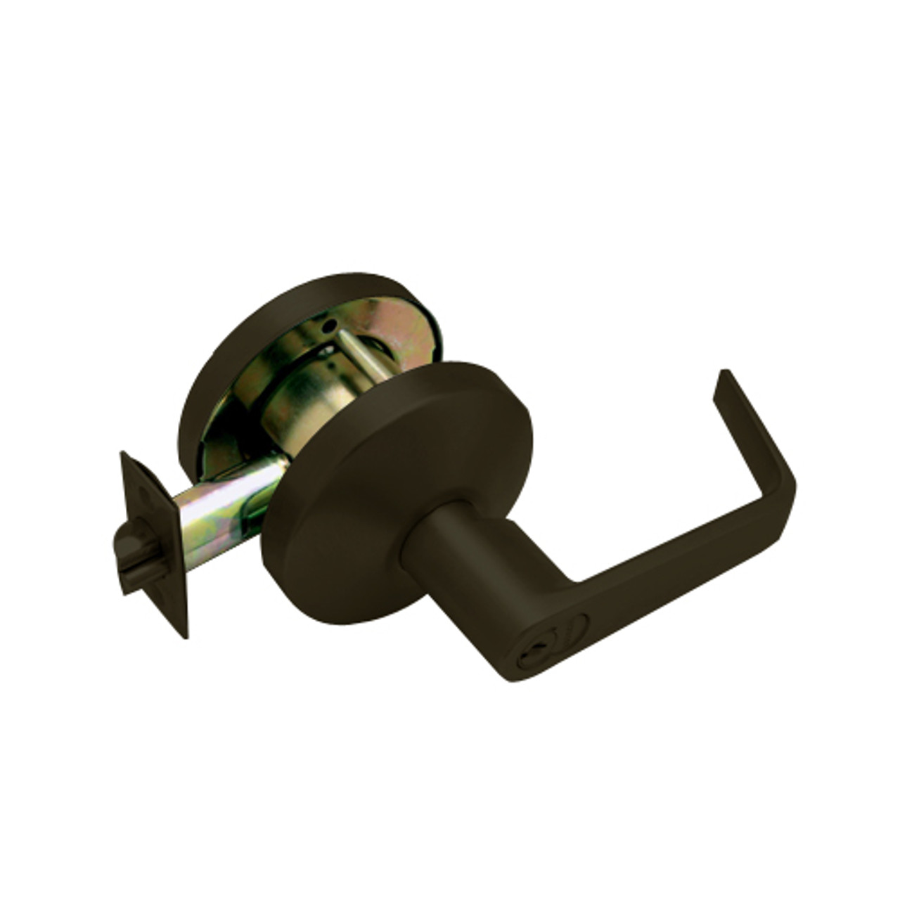 B341GD-D-613 Falcon B Series Single Cylinder Connecting/Exit Lock with Dane Lever Style in Oil Rubbed Bronze Finish