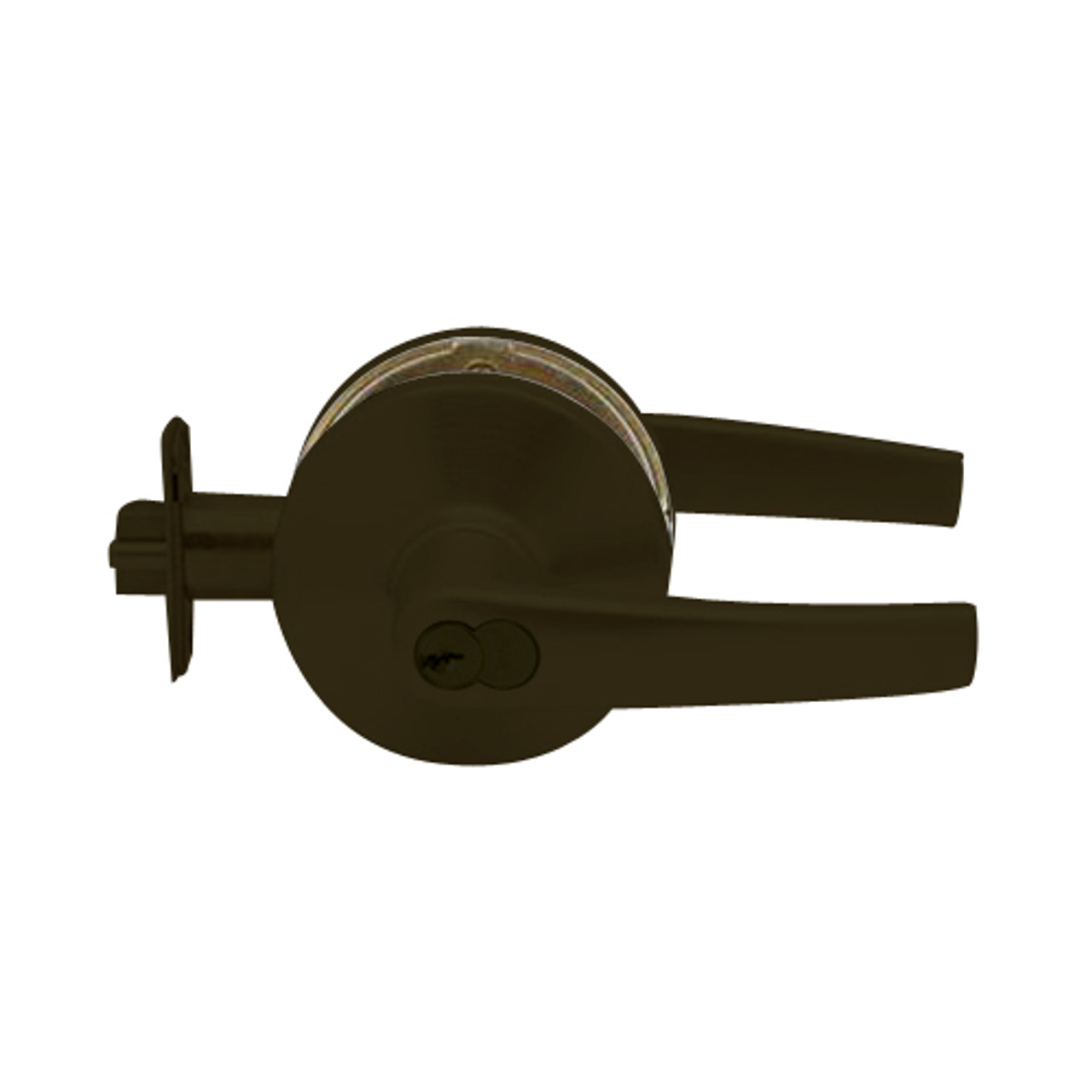K511GD-A-613 Falcon K Series Single Cylinder Entry/Office Lock with Avalon Lever Style in Oil Rubbed Bronze Finish