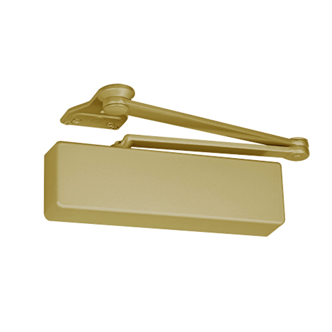 PR7500M-696 Norton 7500 Series Non-Hold Open Institutional Door Closer with Parallel Rigid Arm in Gold Finish