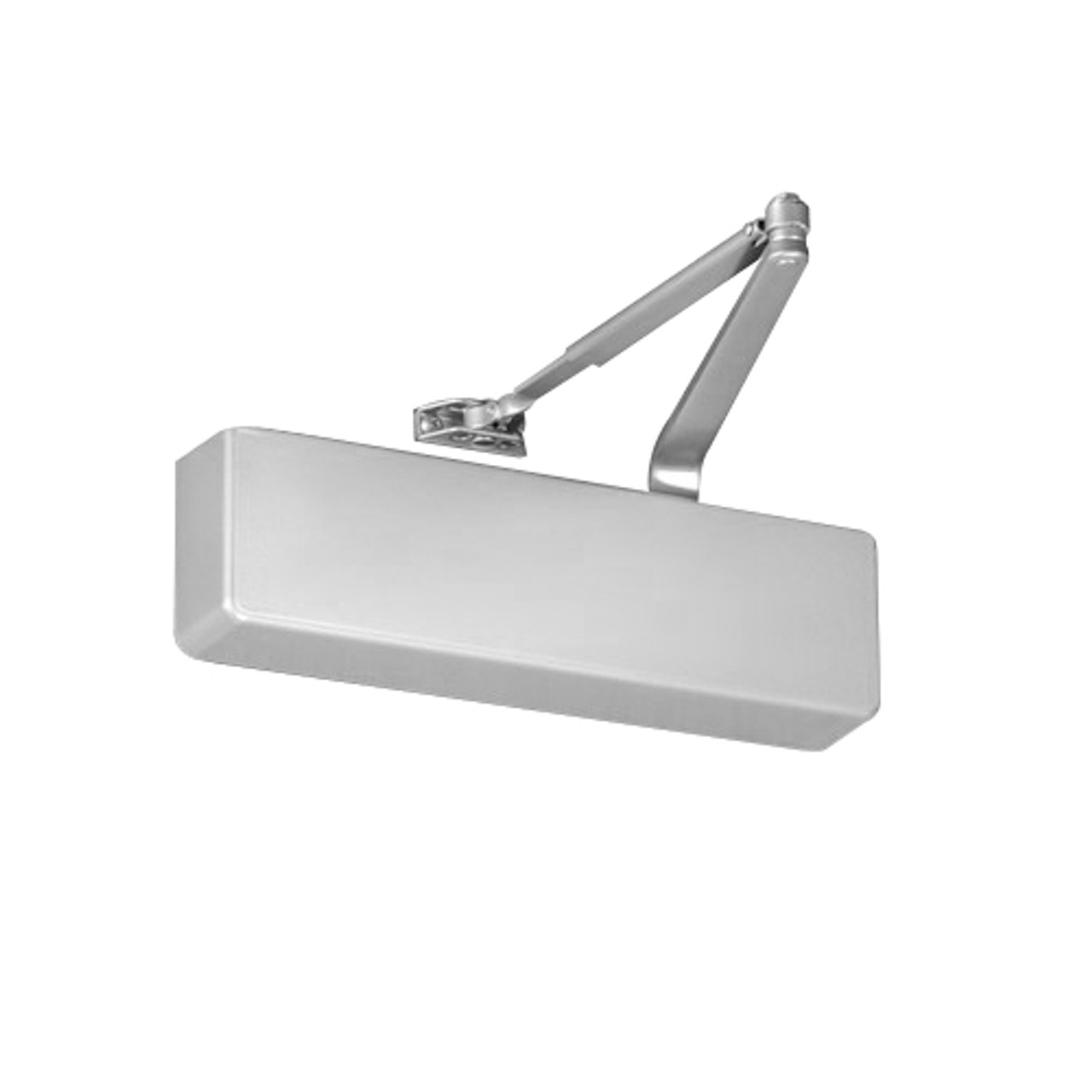 7500H-689 Norton 7500 Series Hold Open Institutional Door Closer with Regular Parallel or Top Jamb to 3 inch Reveal in Aluminum Finish