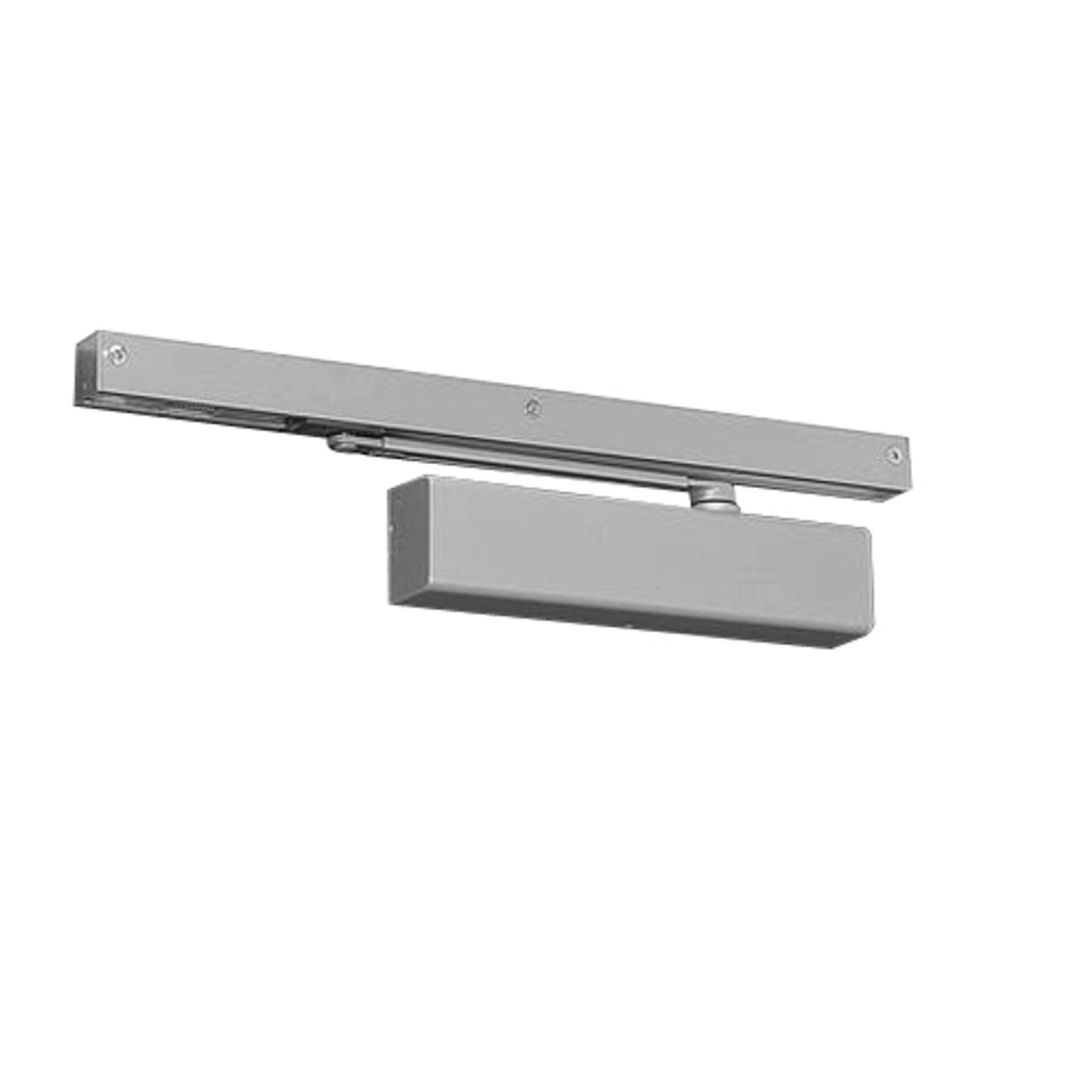 7500STH-M-689 Norton 7500 Series Hold Open Institutional Door Closer with Pull Side Slide Track in Aluminum Finish