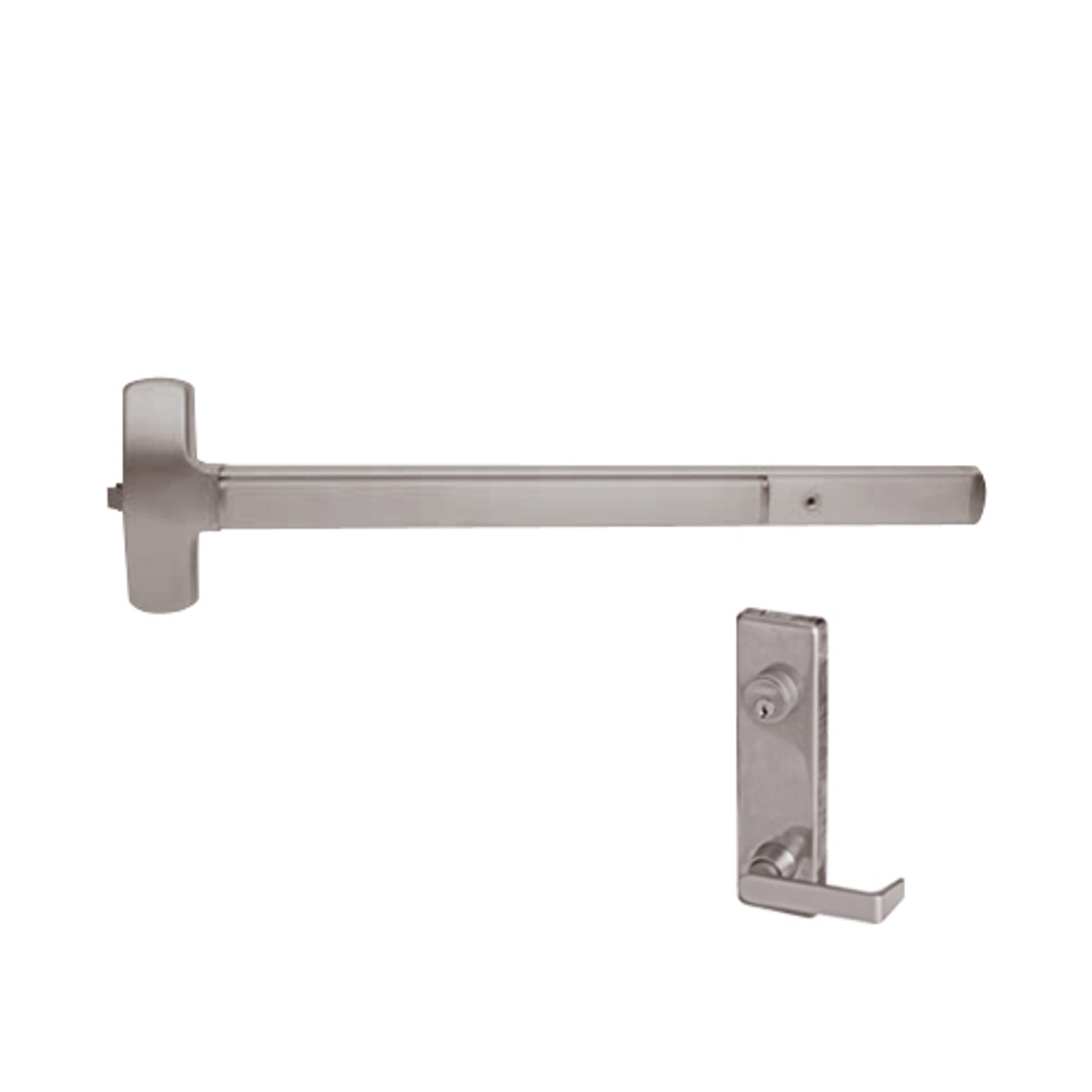 25-R-L-DANE-US28-3-LHR Falcon Exit Device in Anodized Aluminum