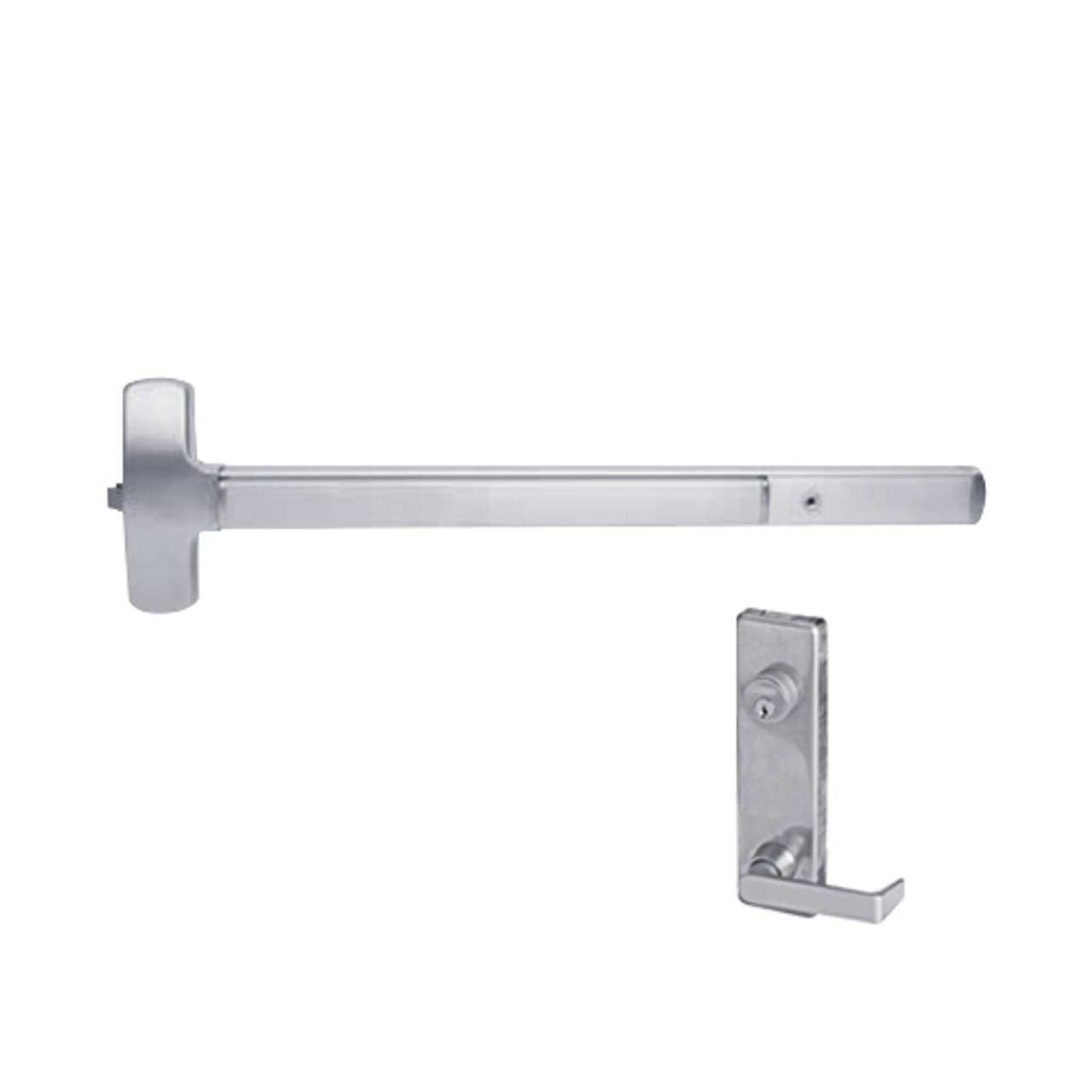 25-R-L-NL-DANE-US32-3-LHR Falcon Exit Device in Polished Stainless Steel
