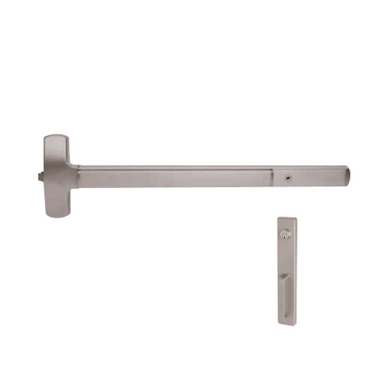 25-R-NL-US28-3 Falcon Exit Device in Anodized Aluminum