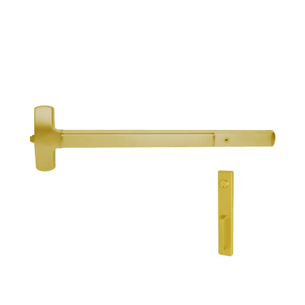 25-R-NL-US3-3 Falcon Exit Device in Polished Brass