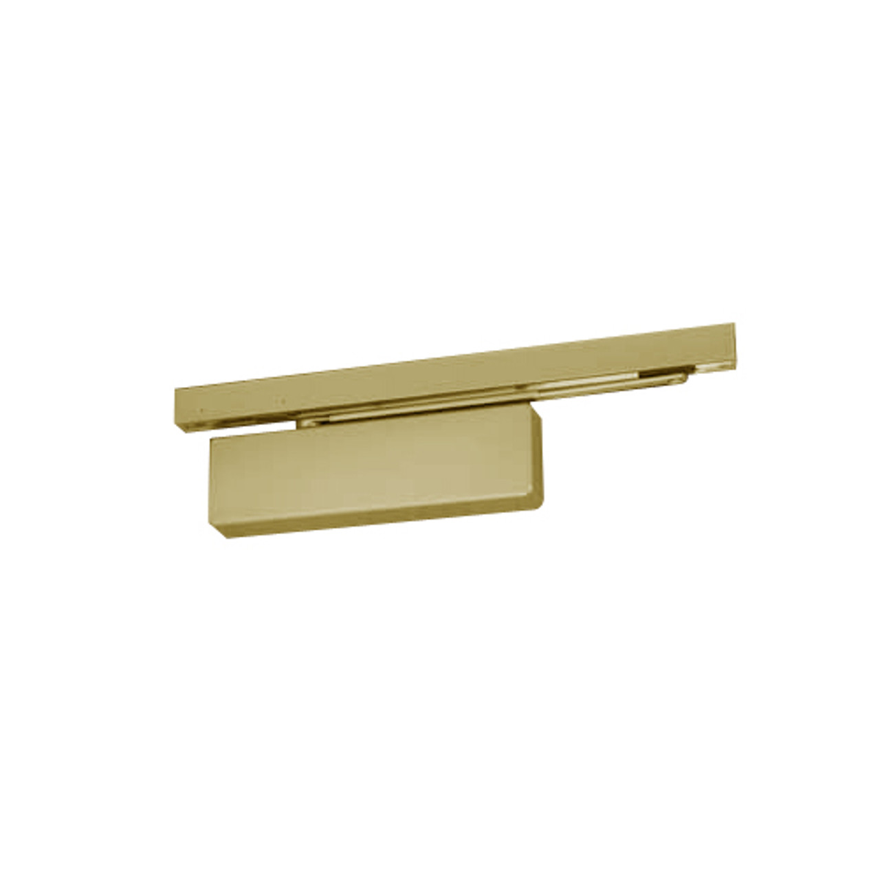 PS7500STH-DA-696 Norton 7500 Series Hold Open Institutional Door Closer with Push Side Slide Track in Gold Finish