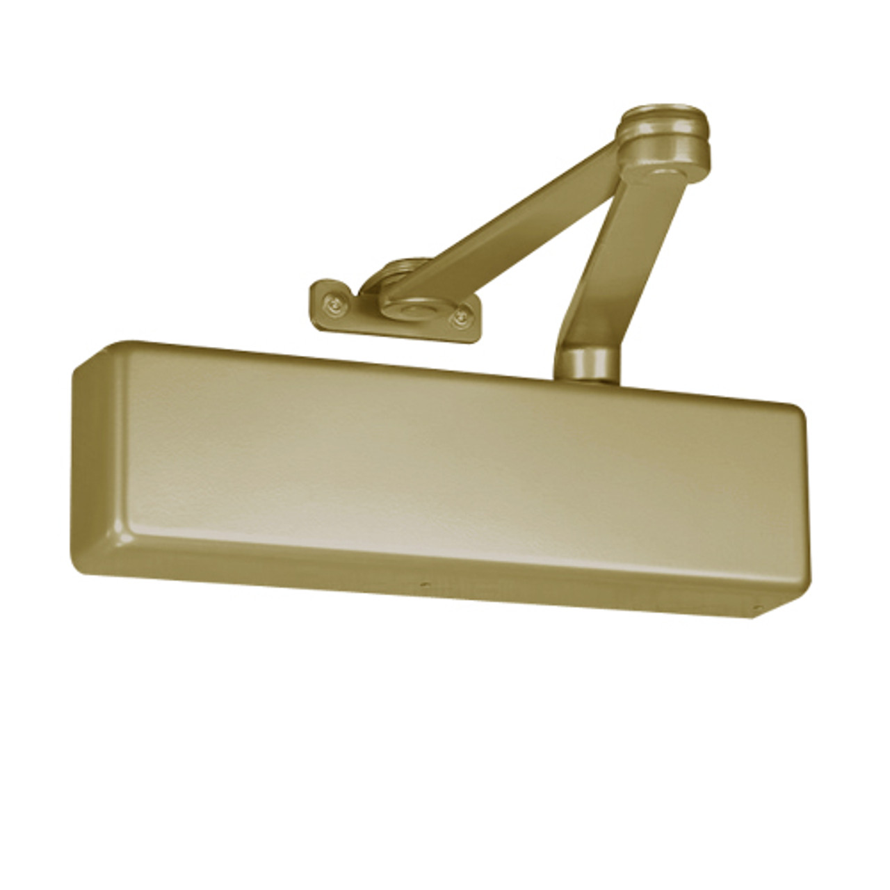 7570-696-LH Norton 7570 Series Security Door Closer with Regular Rigid Arm in Gold Finish