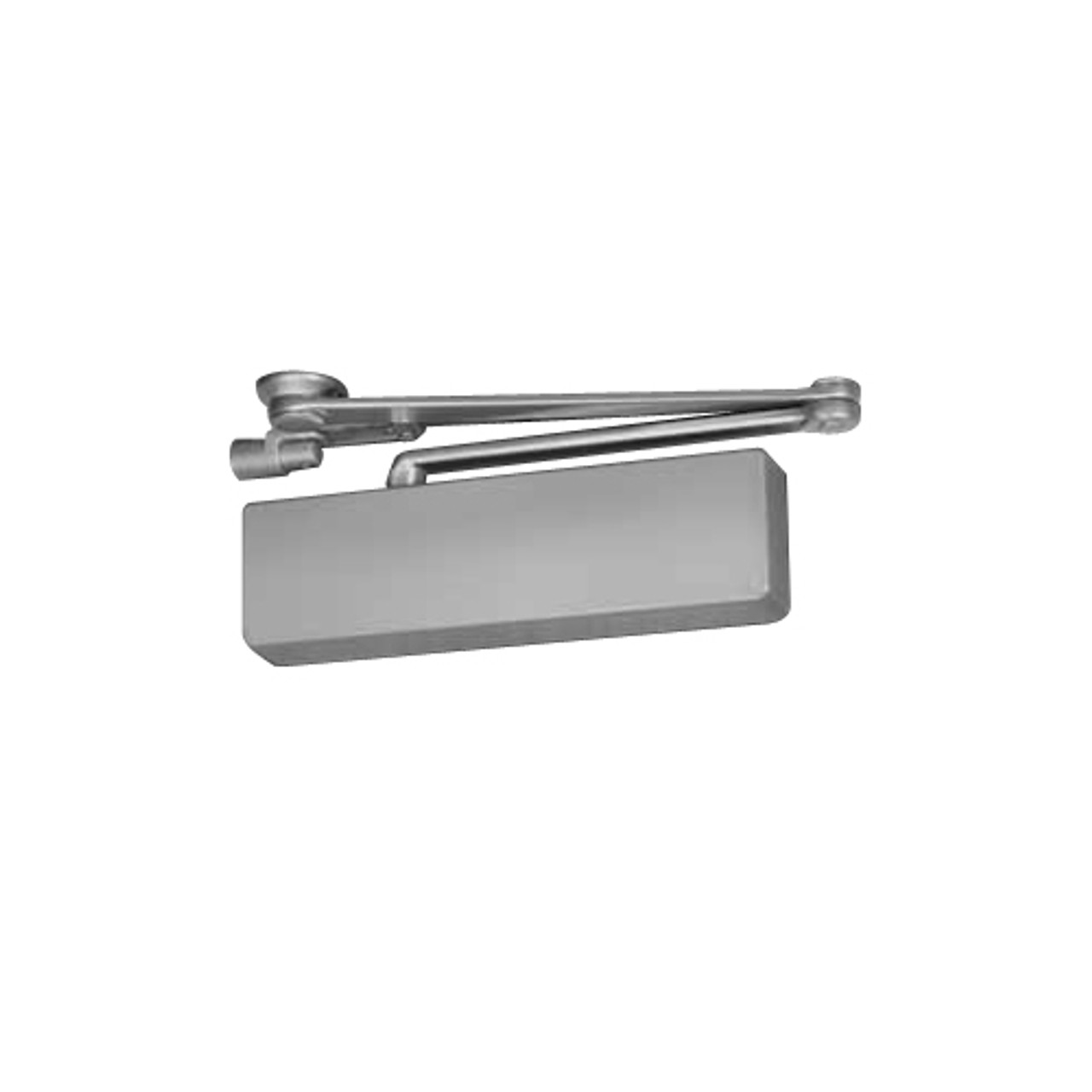 CPS7570T-689-LH Norton 7570 Series Security Door CloserPlus Spring Arm with Thumbturn Hold Open in Aluminum Finish