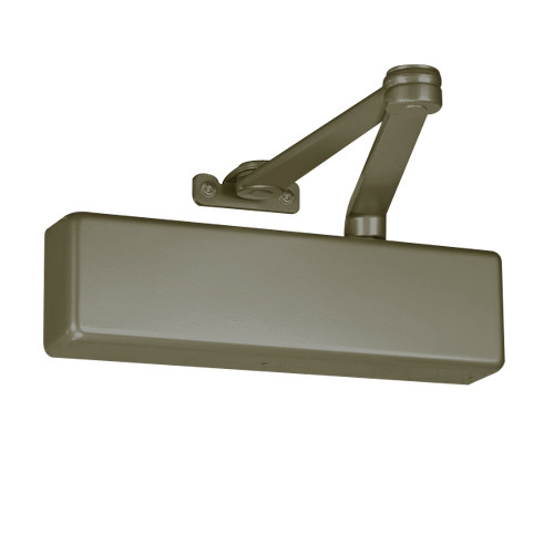 7570DA-694-LH Norton 7570 Series Security Door Closer with Regular Rigid Arm in Medium Amber Finish
