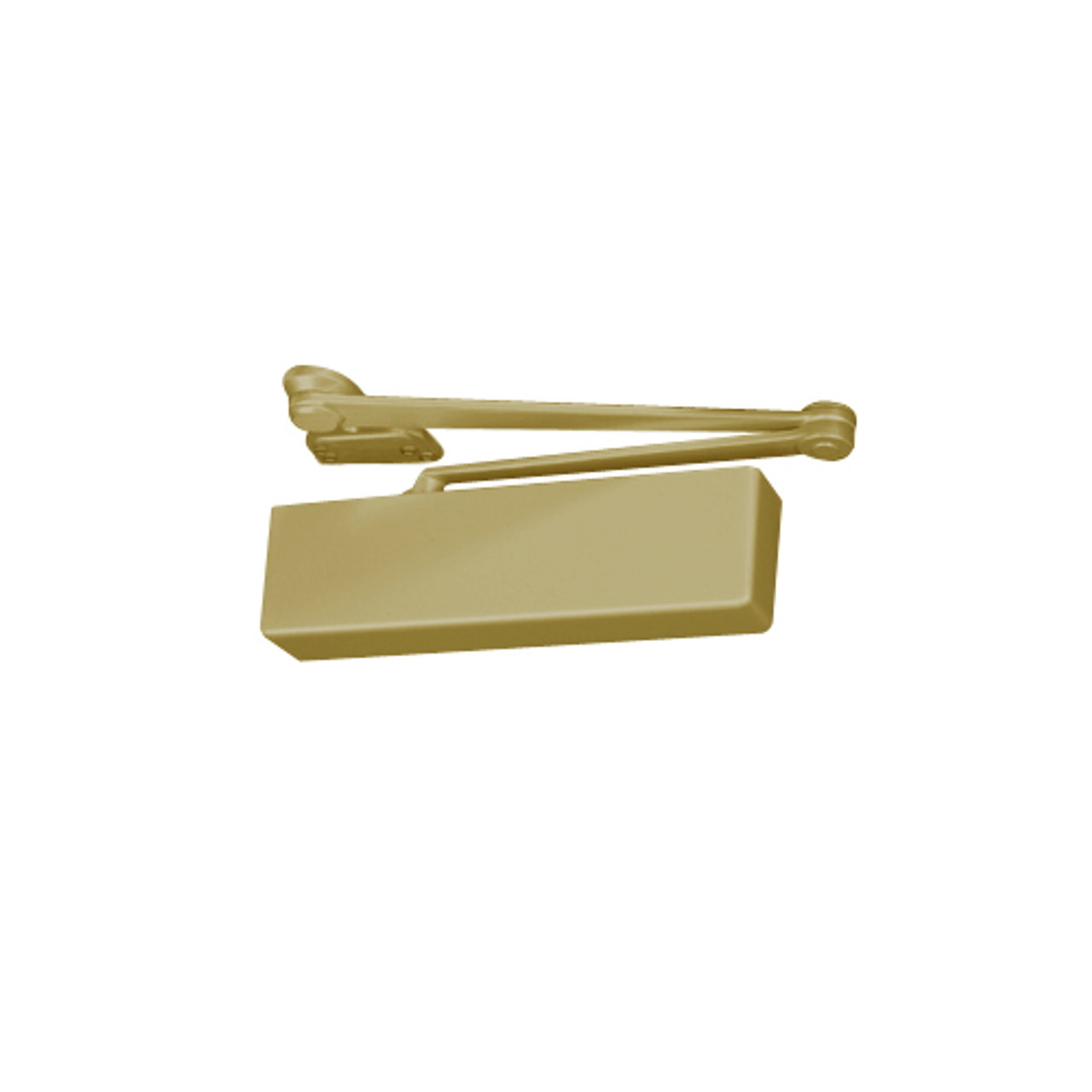 PR7570DA-696-RH Norton 7570 Series Security Door Closer with Parallel Rigid Arm in Gold Finish