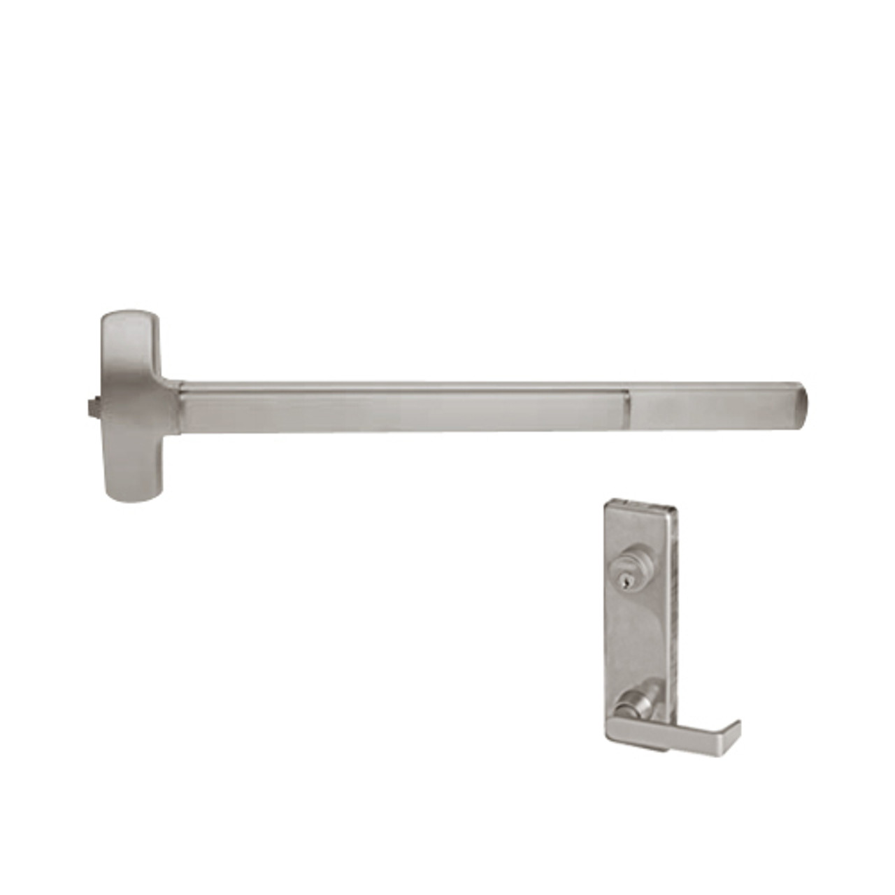 F-25-R-L-NL-DANE-US32D-3-LHR Falcon Exit Device in Satin Stainless Steel