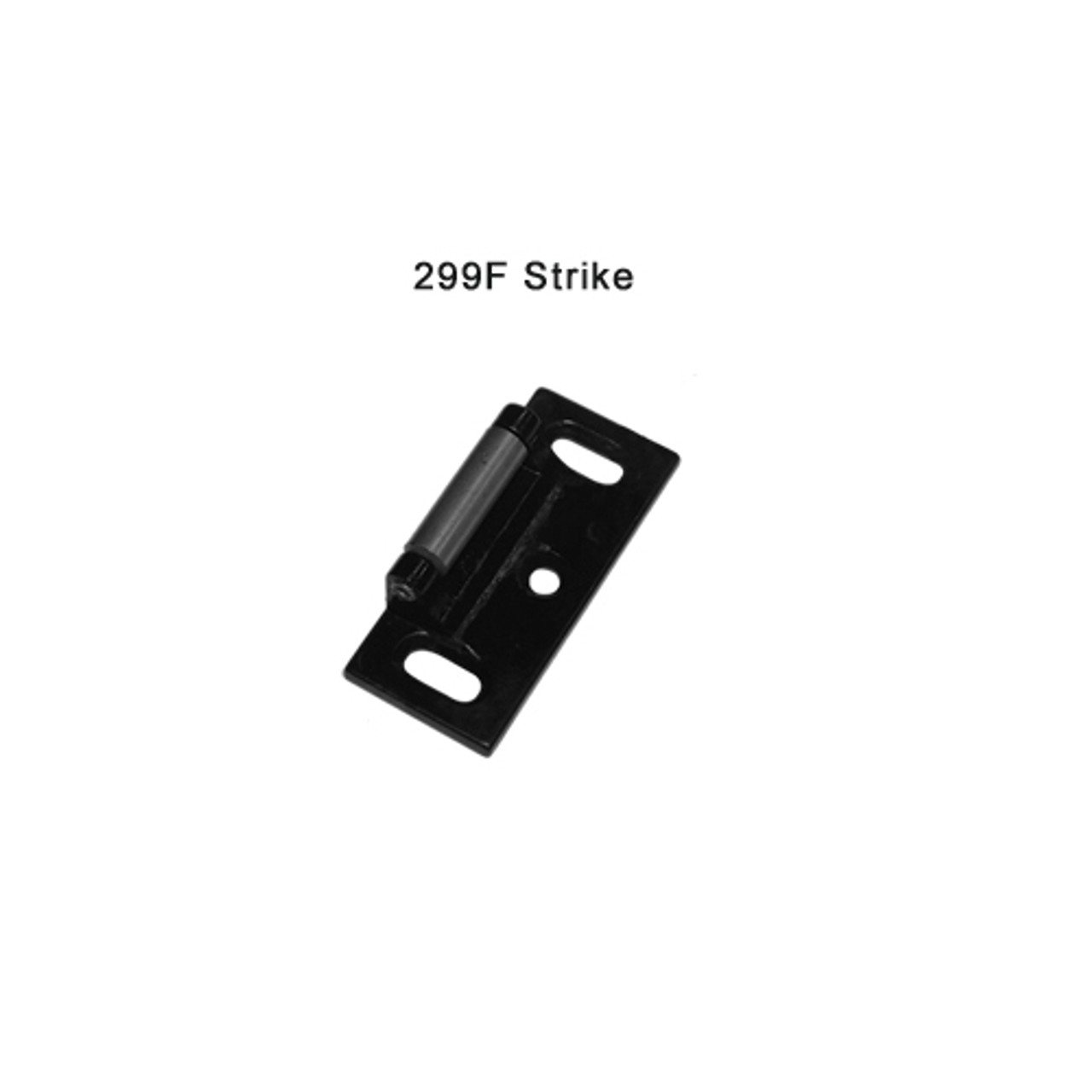 F-25-R-L-BE-DANE-US19-3-LHR Falcon 25 Series Fire Rated Rim Exit Device 510L-BE Dane Lever Trim with Blank Escutcheon in Flat Black Painted