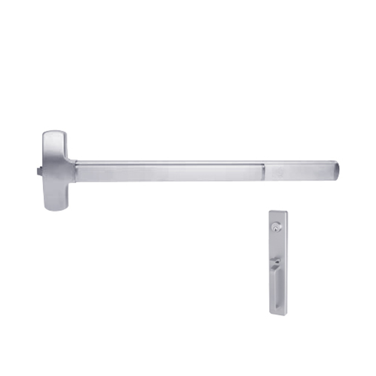 F-25-R-TP-US26-3 Falcon Exit Device in Polished Chrome