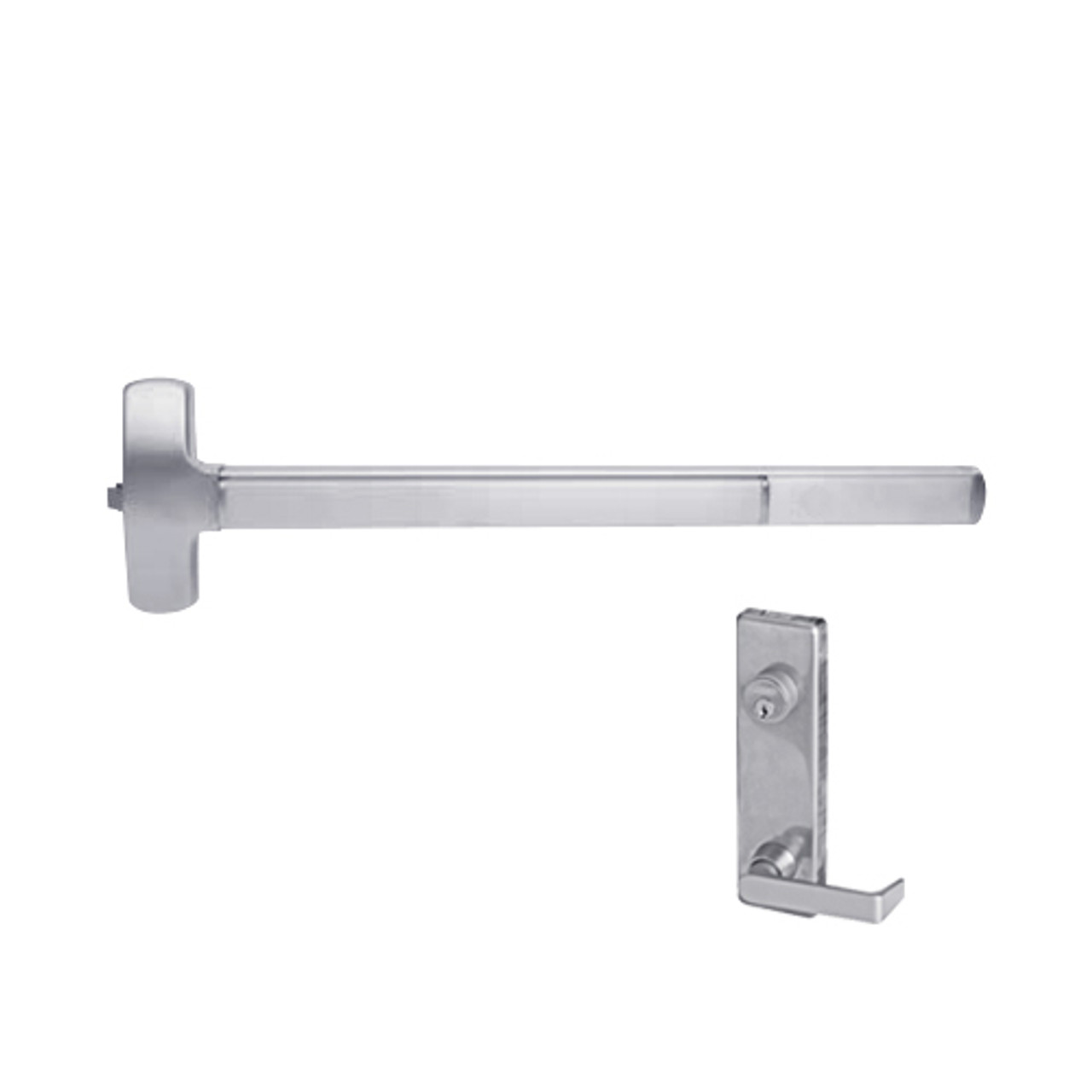 F-25-R-L-DANE-US32-4-RHR Falcon Exit Device in Polished Stainless Steel