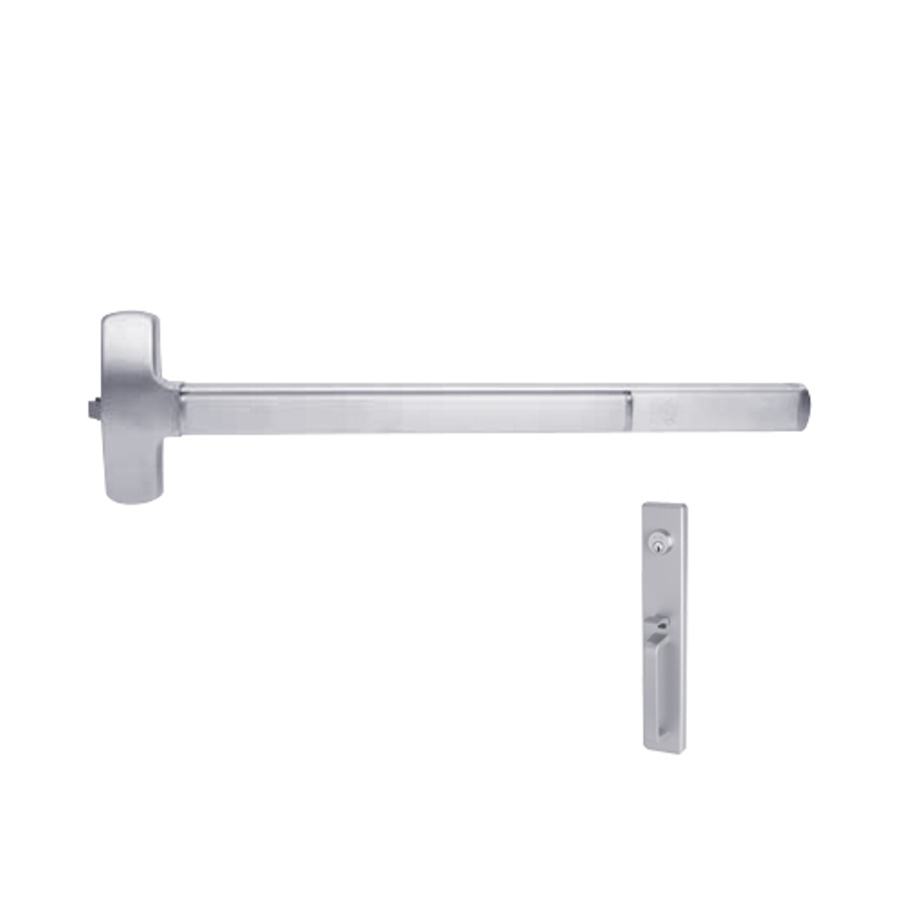 F-25-R-TP-US26-4 Falcon Exit Device in Polished Chrome