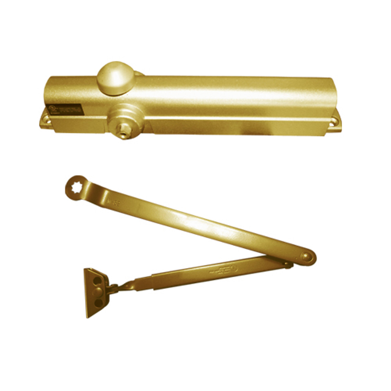 JS8101-696 Norton 8000 Series Non-Hold Open Door Closers with Top Jamb Application 3 inch Maximum Reveal in Gold Finish JS8101-696 Norton 8000 Series Non-Hold Open Door Closers with Top Jamb Application 3 inch Maximum Reveal in Gold Finish