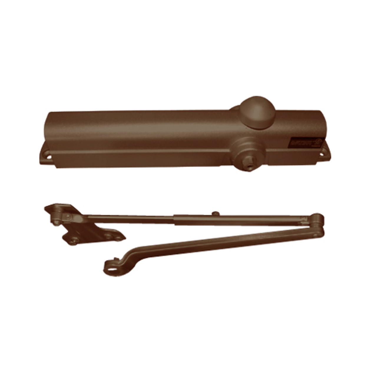 P8181-690 Norton 8000 Series Non-Hold Open Door Closers with Parallel Low Profile Arm in Statuary Bronze Finish