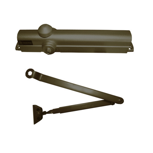 S8101DA-694 Norton 8000 Series Non-Hold Open Door Closers with Regular Arm Application in Medium Amber Finish