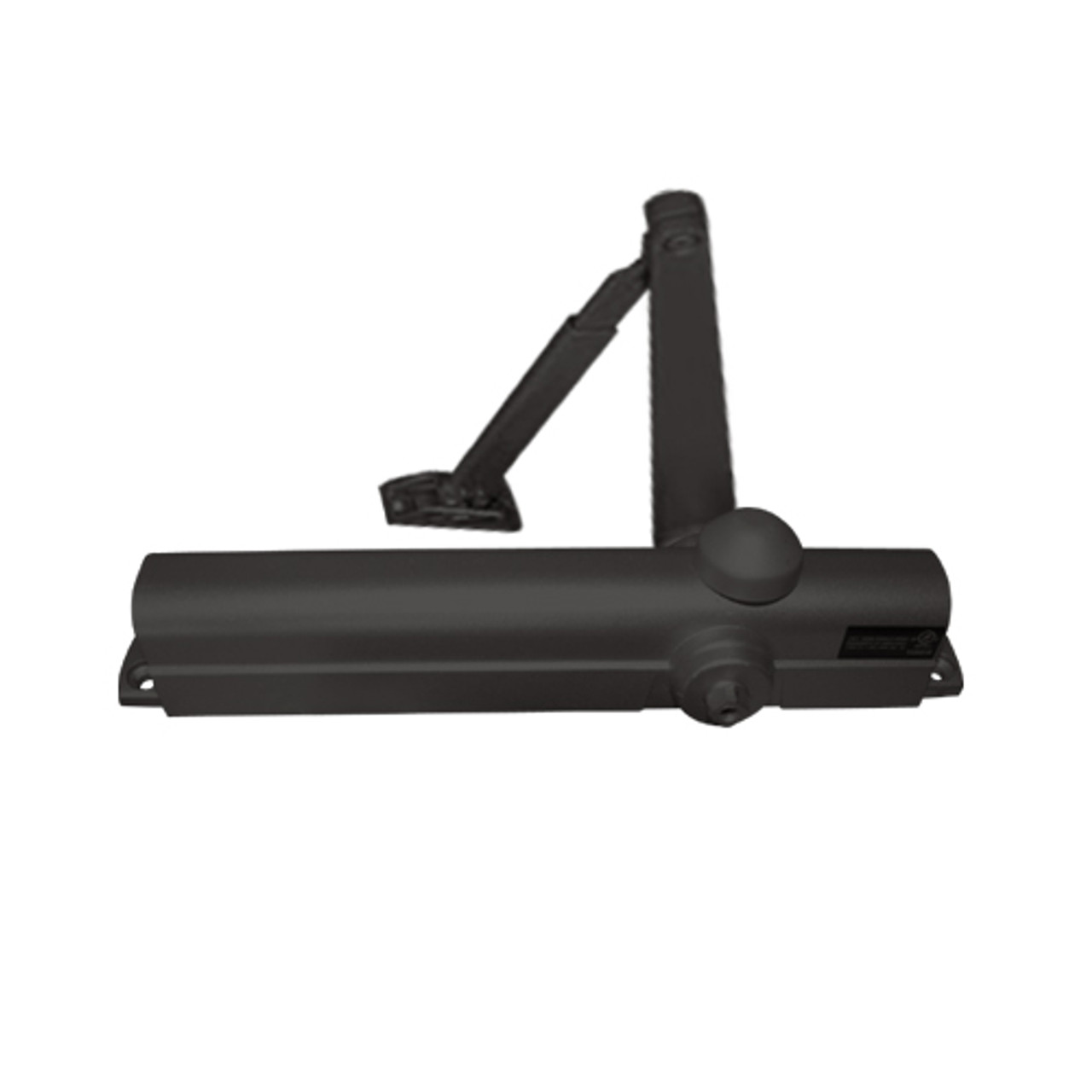 8181DA-693 Norton 8000 Series Non-Hold Open Door Closers with Regular Low Profile Arm in Black Finish