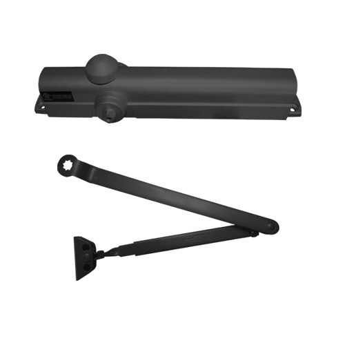 8101HDA-693 Norton 8000 Series Hold Open Door Closers with Regular Parallel and Top Jamb to 3 inch Reveal in Black Finish