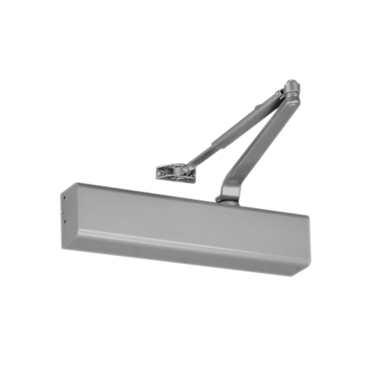 S8501-689 Norton 8000 Series Full Cover Non-Hold Open Door Closers with Regular Arm Application in Aluminum Finish